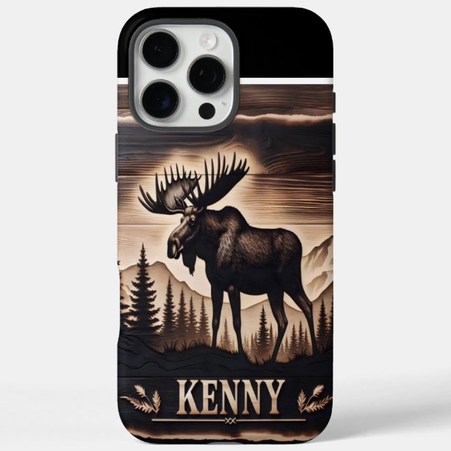 Kenny's Elch-Brennende iPhone 16 Pro Max Hülle (Rückseite)