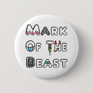 Kennzeichen der Bestie Button