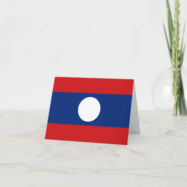 Kennzeichen der Laos Karte (Vorderseite)