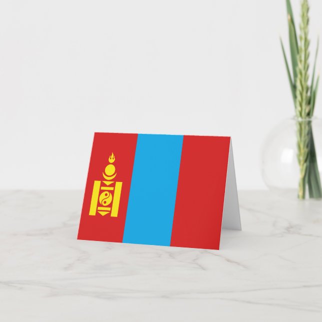 Kennzeichen der Mongolei Karte (Vorderseite)
