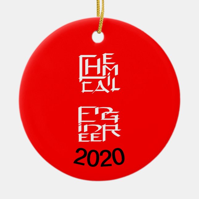 Kennzeichen des Chemieingenieurs Keramik Ornament (Vorne)