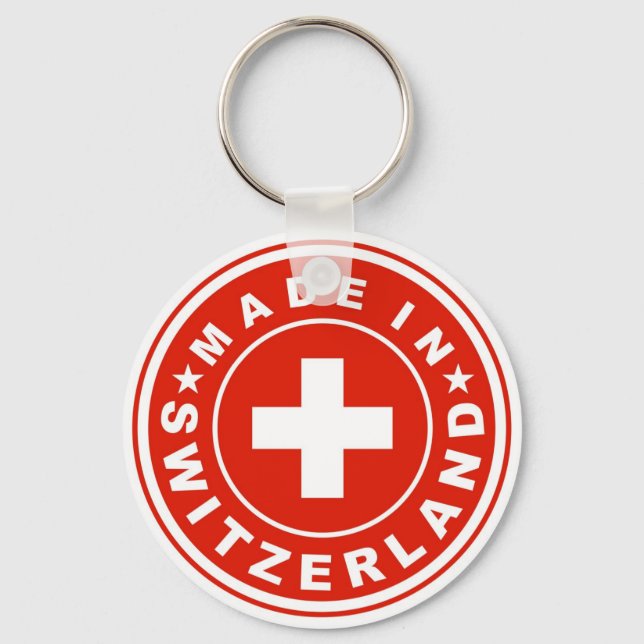Kennzeichen des Landes, aus dem die Schweiz herges Schlüsselanhänger (Vorderseite)