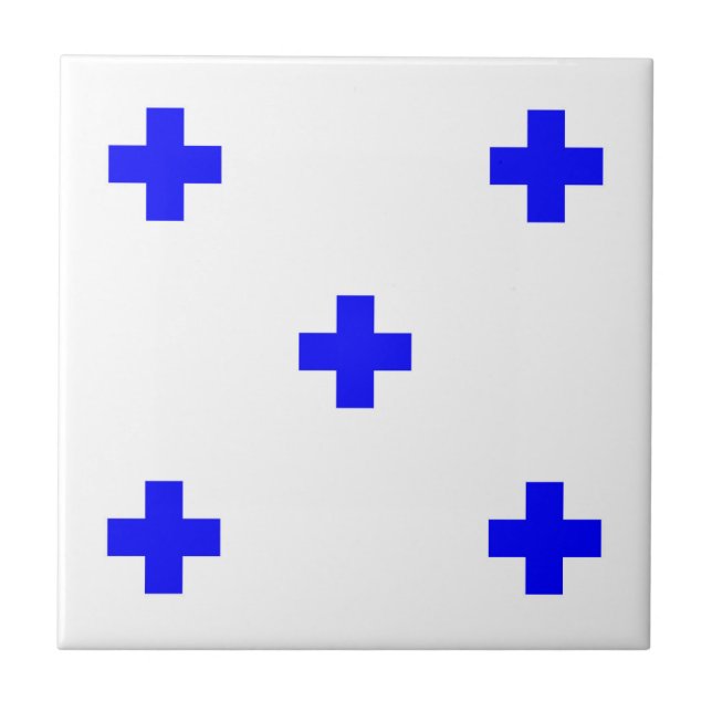 Kennzeichen des maritimen Alphabets Null Fliese (Vorderseite)
