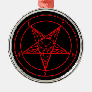 KENNZEICHEN des TEUFELS Ornament Aus Metall