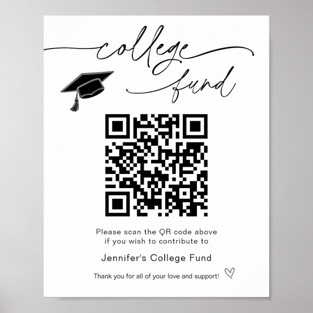 Kennzeichen des Uni Fund QR Poster (Vorne)