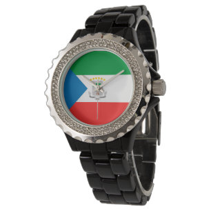 Kennzeichen für äquatoriale Guinea Armbanduhr