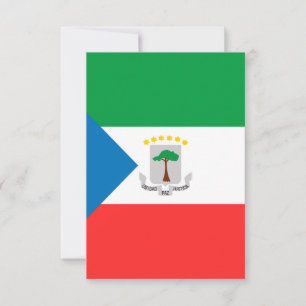 Kennzeichen für äquatoriale Guinea Dankeskarte