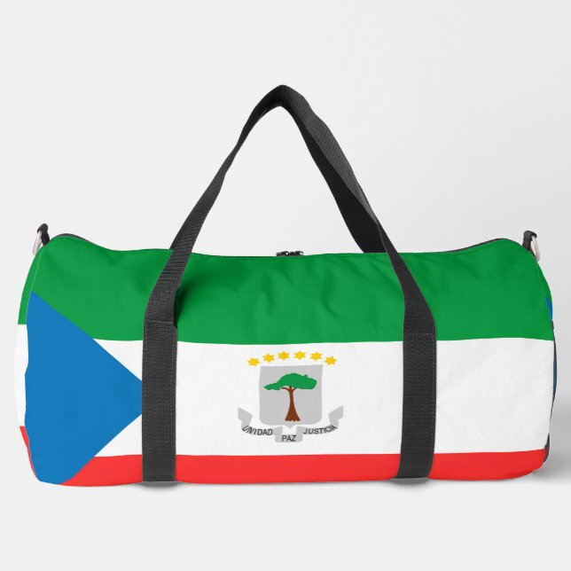 Kennzeichen für äquatoriale Guinea Duffle Bag (Vorderseite)