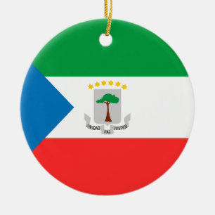 Kennzeichen für äquatoriale Guinea Keramik Ornament