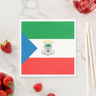 Kennzeichen für äquatoriale Guinea Serviette