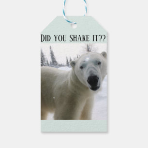 Kennzeichen für den Polarbär Geschenkanhänger