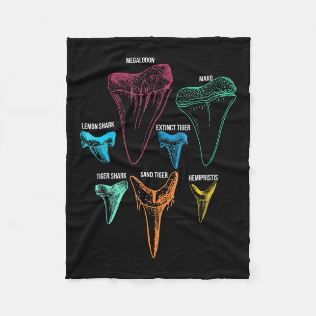Kennzeichen für die Jagd auf Haifischflossen Fleecedecke (Vorderseite)