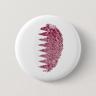 Kennzeichen für Katar-Flaggen Fingerabdruck Land Button