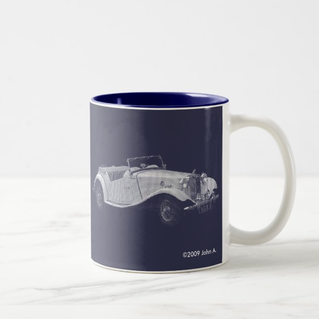Kennzeichenii Roadster-Tasse Magnesiums TD Zweifarbige Tasse (Rechts)