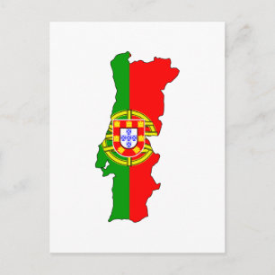 Kennzeichenkarte Portugal Postkarte