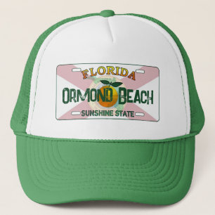Kennzeichenschild für Ormond Beach Florida Truckerkappe