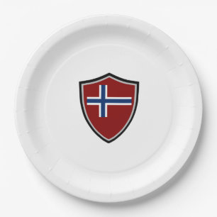 Kennzeichenschild Pappteller