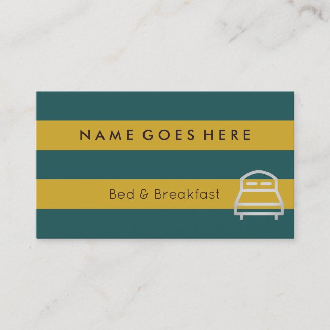 "Kennzeichnet" B&B Visitenkarten Visitenkarte (Vorderseite)