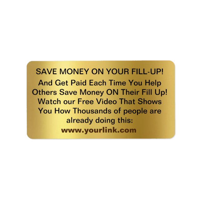 KENNZEICHNUNG ADRESSAUFKLEBER (Vorne)