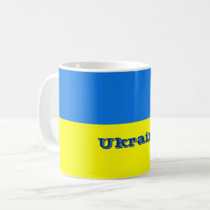 Kennzeichnung der Flagge der Ukraine, Kaffeetasse