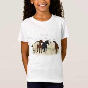 Kennzeichnung des Pferdes auf Fohlen Reittiere T-Shirt