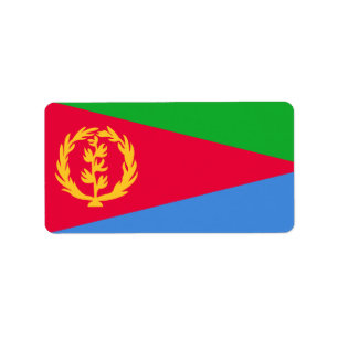 Kennzeichnung von Eritrea Adressaufkleber