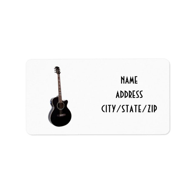 ***KENNZEICHNUNGEN FÜR DEN GUITAR-PLAYER*** ADRESSAUFKLEBER (Vorne)