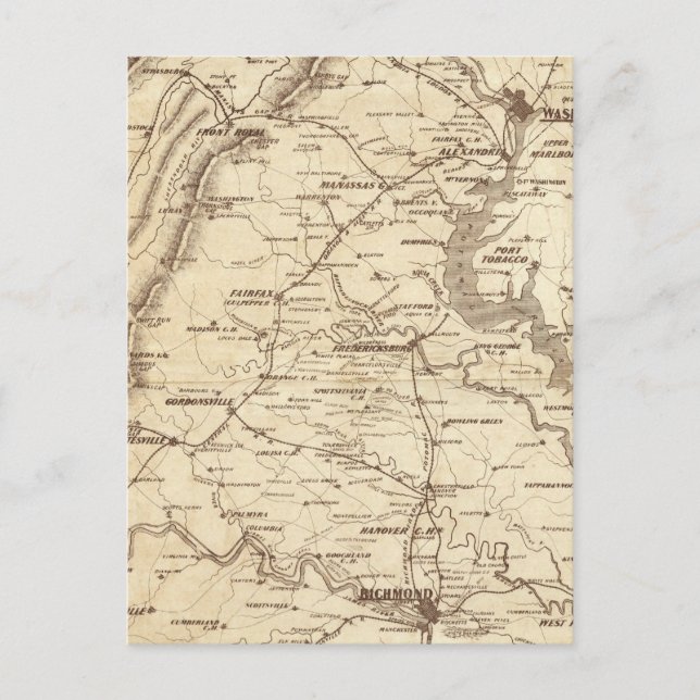 Kennzeichnungsplan für KriegsTelegramme Postkarte (Vorderseite)