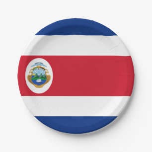 Kennzeichnungsplatte Costa Rica Pappteller