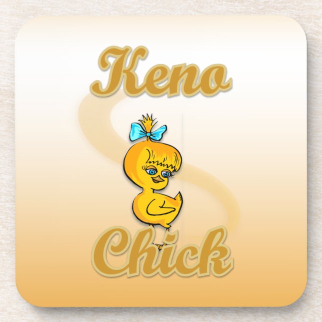Keno Chick Getränkeuntersetzer (Vorderseite)