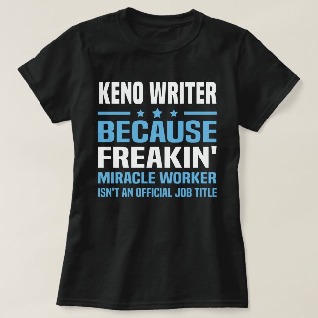Keno Writer T-Shirt (Design vorne)