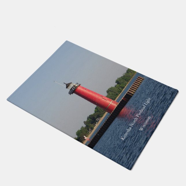Kenosha North Pierhead Light door matte (Schrägansicht)