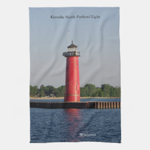 Kenosha North Pierhead Light Küchentuch