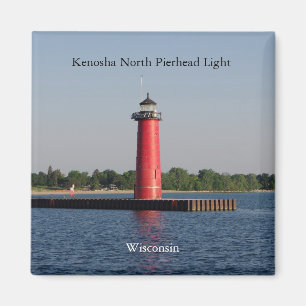 Kenosha North Pierhead Light Magnet