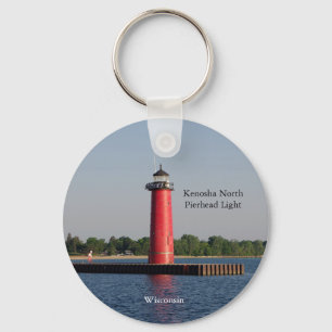 Kenosha North Pierhead Light Schlüsselkette Schlüsselanhänger