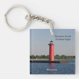 Kenosha North Pierhead porte - clé acrylique léger