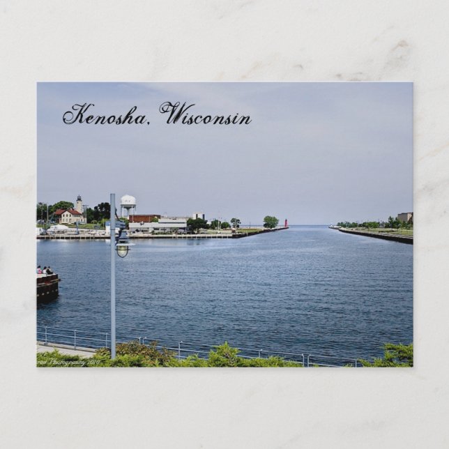 Kenosha, Wisconsin Postkarte (Vorderseite)