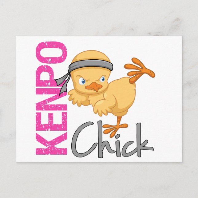 Kenpo Chick Postkarte (Vorderseite)