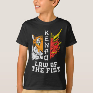 Kenpo Gesetz des ersten Tigerdrachen Kempo Karate T-Shirt