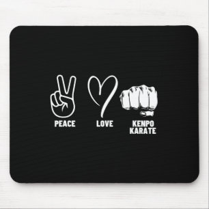 Kenpo Karate Coach Peace Liebe American Kenpo Mousepad