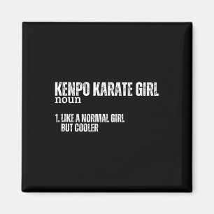 Kenpo Karate Girl Definition Funny Women American Magnet