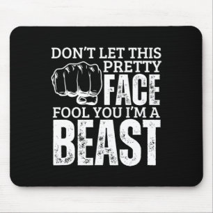 Kenpo Karate Girl Ich bin eine komische Amerikaner Mousepad