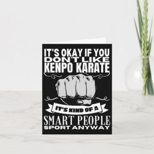 Kenpo Karate ist für kluge Leute Lustiges amerikan Karte