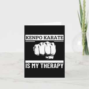 Kenpo Karate ist meine Therapie Funny American Ken Karte