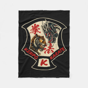 Kenpo Karate Kampfsport Selbstverteidigung Tiger D Fleecedecke