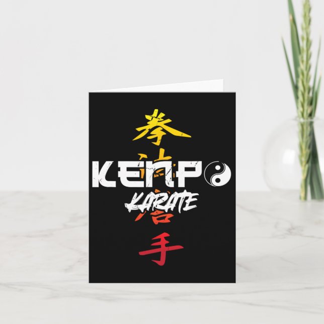 Kenpo Karate Karate Karte (Vorderseite)