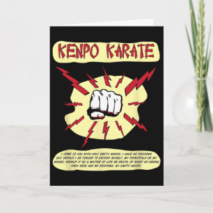 Kenpo Karate Selbstverteidigungskunst Karte