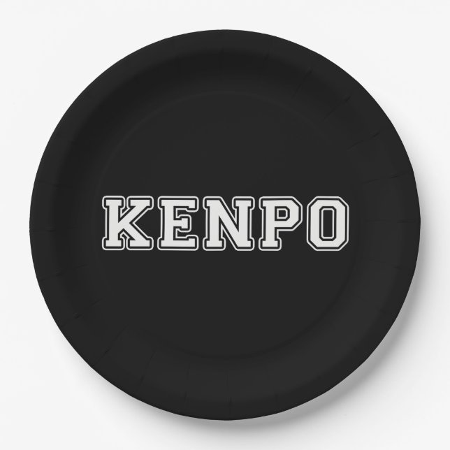 Kenpo Pappteller (Vorderseite)