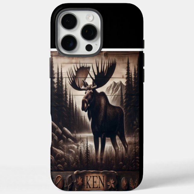 Kens Elchbaumkunst iPhone 16 Pro Max Hülle (Rückseite)