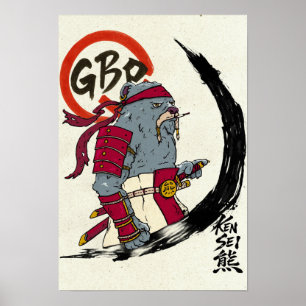 Kensei Bär Scroll Poster